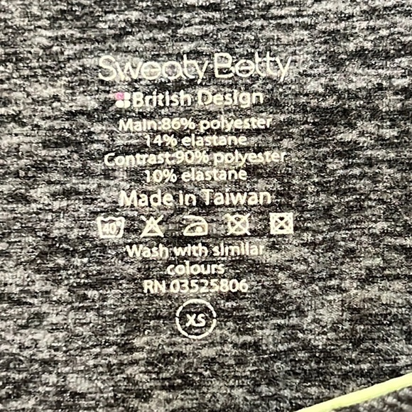 Sweaty Betty Sprint Start Run Hoodie Gray Neon SZ S - Picture 7 of 10